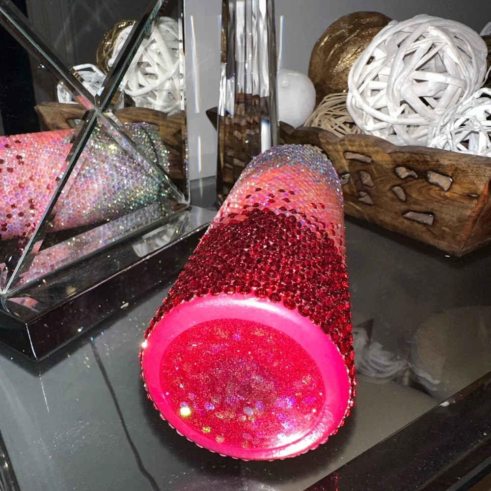 Custom Made Pink Rhinestone Tumbler🩷 - Picture 5 of 5
